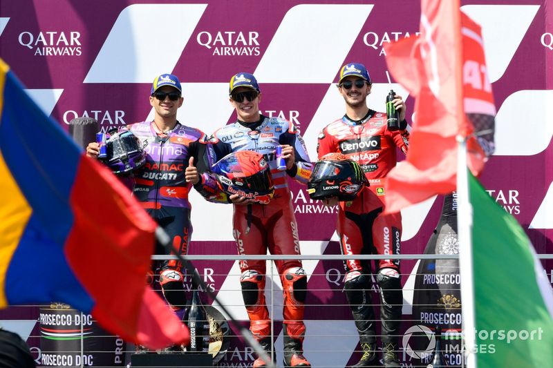 Jorge Martin, Pramac Racing, Marc Marquez, Gresini Racing, Francesco Bagnaia, Ducati Team