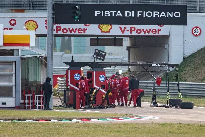 Ferrari team members
