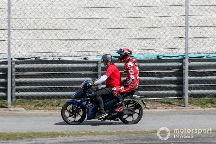 Francesco Bagnaia, Equipo Ducati tras la caída