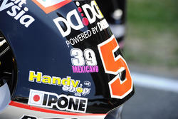 Luis Salom sticker on Johann Zarco, Ajo Motorsport, bike