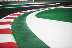 Circuit detail of the Autodromo Hermanos Rodriguez, including kerb detail