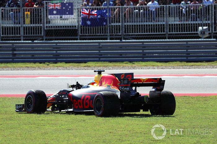 Daniel Ricciardo, Red Bull Racing RB13 retirado de la carrera
