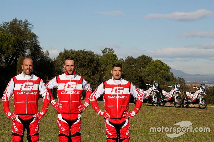 Johnny Aubert, Jonathan Barragán, Cristian España, GasGas Rally Team