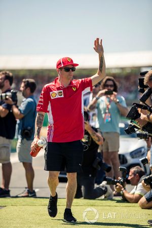 Kimi Raikkonen, Ferrari en el desfile de pilotos