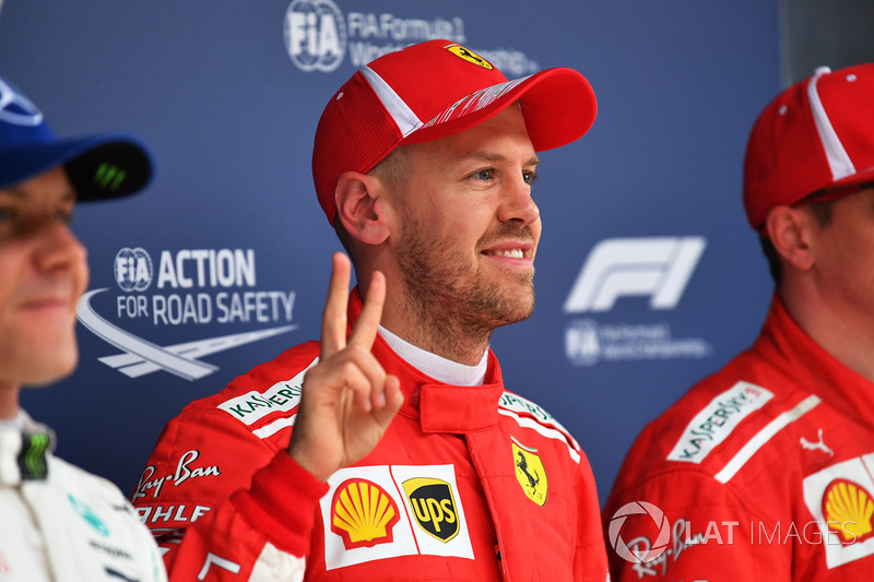 Polesitter Sebastian Vettel, Ferrari