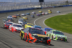 Kyle Busch, Joe Gibbs Racing, Toyota Camry Interstate Batteries and Martin Truex Jr., Furniture Row