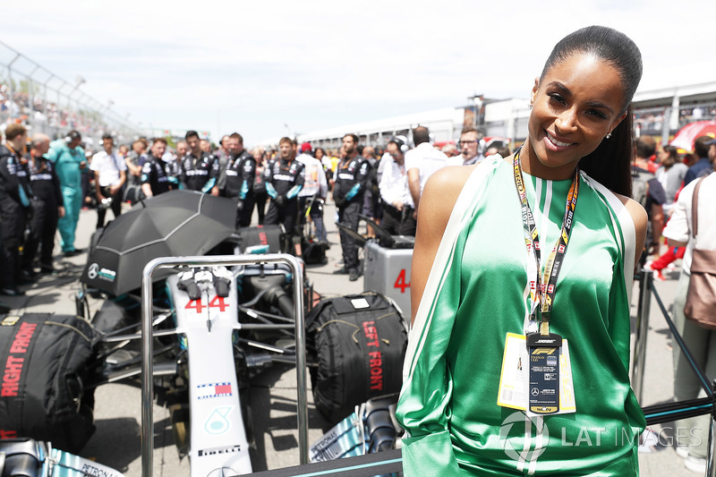Singer Ciara on the grid