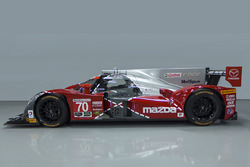 Imagen especial del #70 Mazda celebra el 25 aniversario de la victoria de Mazda en Le Mans