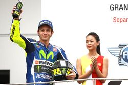 Podium: segundo, Valentino Rossi, Yamaha Factory Racing