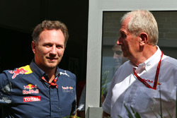 Christian Horner, teambaas Red Bull Racing en Dr Helmut Marko, Red Bull Motorsport Consultant
