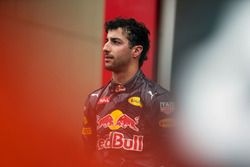 Il secondo classificato Daniel Ricciardo, Red Bull Racing sul podio