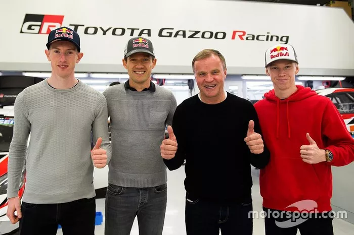 Elfyn Evans, Sébastien Ogier, Tommi Mäkinen, and Kalle Rovanperä, Toyota Racing WRT