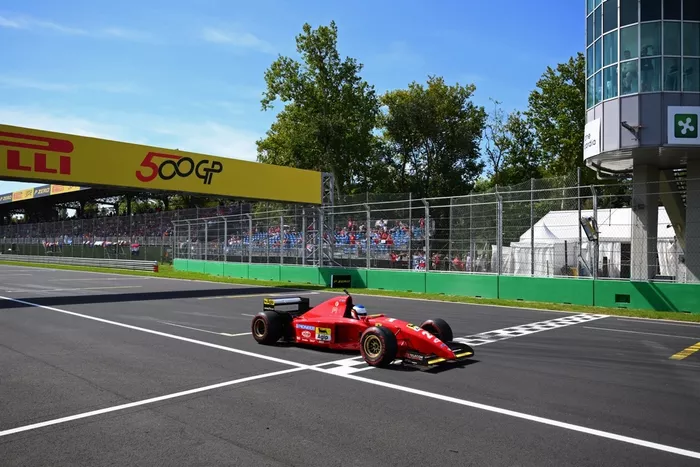 Jean Alesi en piste