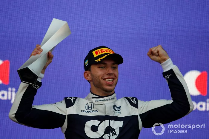 Podio: tercer lugar Pierre Gasly, AlphaTauri