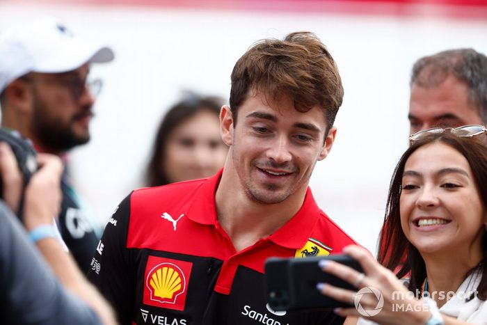 Charles Leclerc, Ferrari llega a la pista