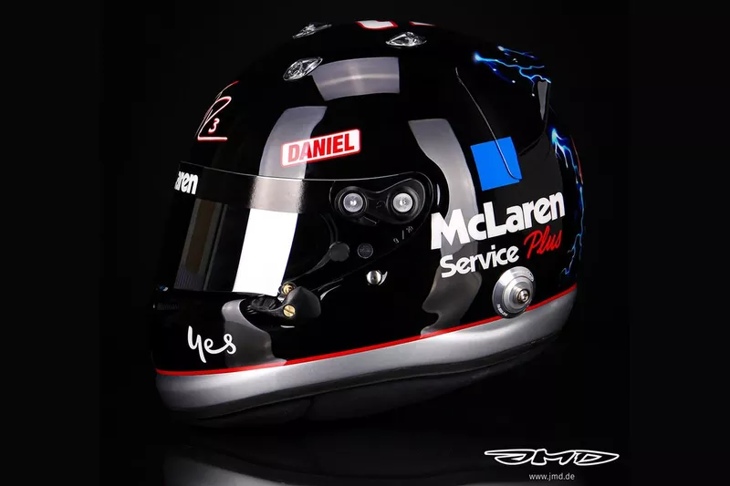 Casque de Daniel Ricciardo, McLaren