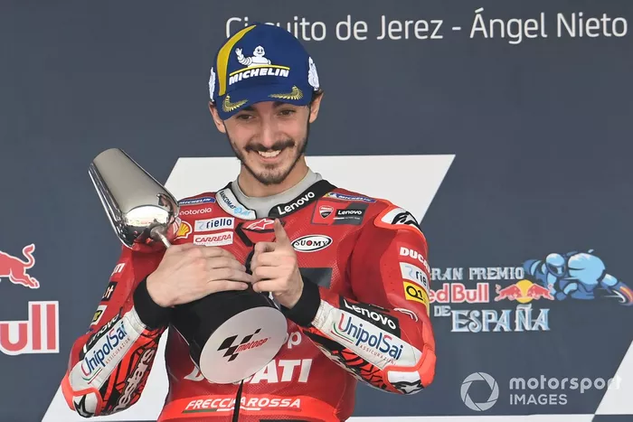 Podio: ganador Francesco Bagnaia, Ducati Team 