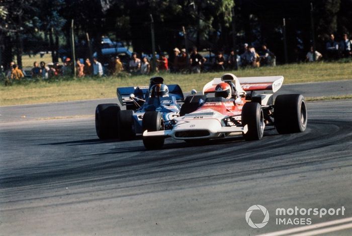Helmut Marko, BRM P153,  Francois Cevert, Tyrrell 002 Ford