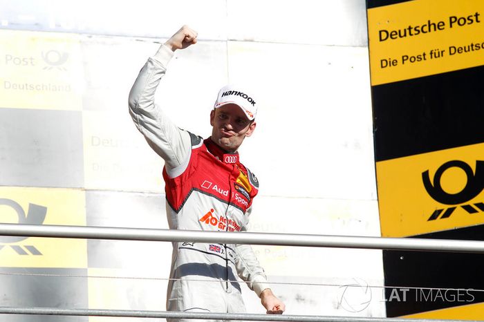 Podio: Ganador de la carrera Jamie Green, Audi Sport Team Rosberg, Audi RS 5 DTM