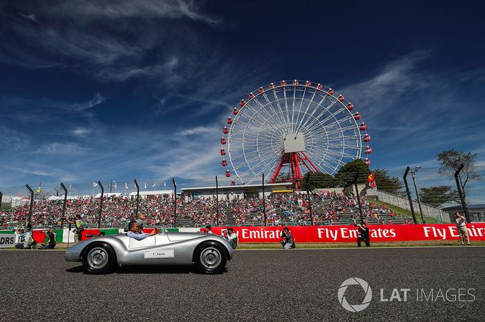 Carlos Sainz Jr., Scuderia Toro Rosso en el desfile de pilotos