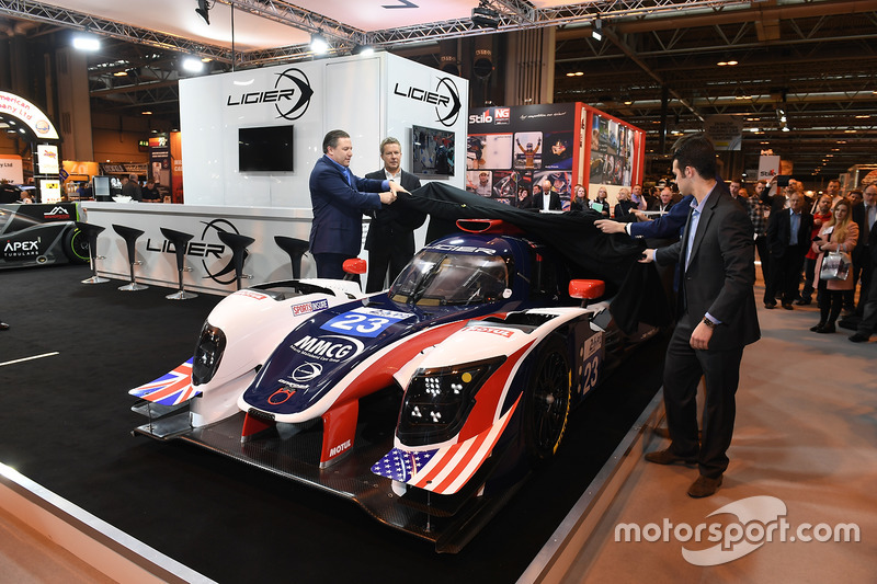 Zak Brown, Richard Dean, Will Owen en Hugo de Sadeleer onthullen de Ginetta Le Mans-bolide