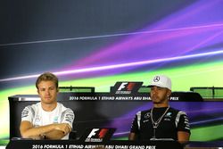 Nico Rosberg, Mercedes AMG F1, Lewis Hamilton, Mercedes AMG F1  during the press conference