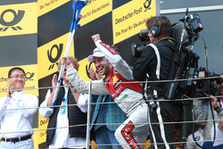 Podium: tweede plaats Mike Rockenfeller, Audi Sport Team Phoenix, Audi RS 5 DTM