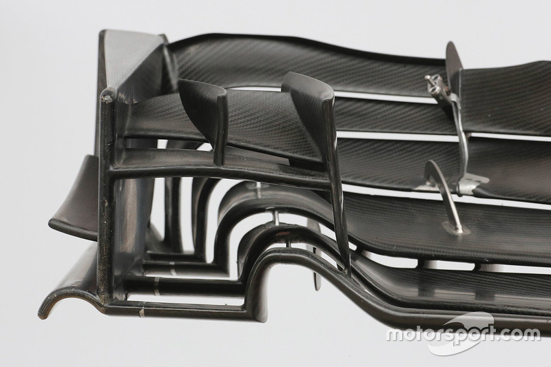 Haas F1 Team VF-17 front wing detail