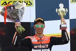 Podium : le troisième, Marco Melandri, Ducati Team