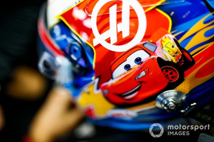Casco de Romain Grosjean, Haas F1 Team