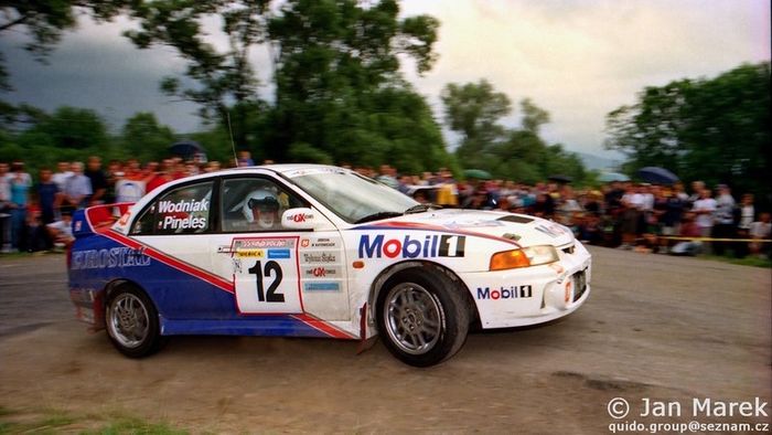 Jarosław Pineles , Maciej Wodniak, Mitsubishi Lancer Evo IV, Rajd Polski 1998