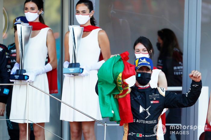 Podio: ganador Antonio Felix Da Costa, DS Techeetah