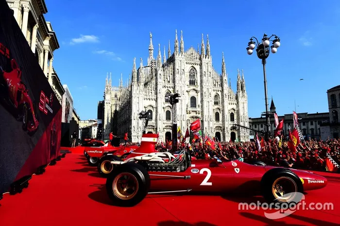 Monoplaza antiguo de Ferrari 