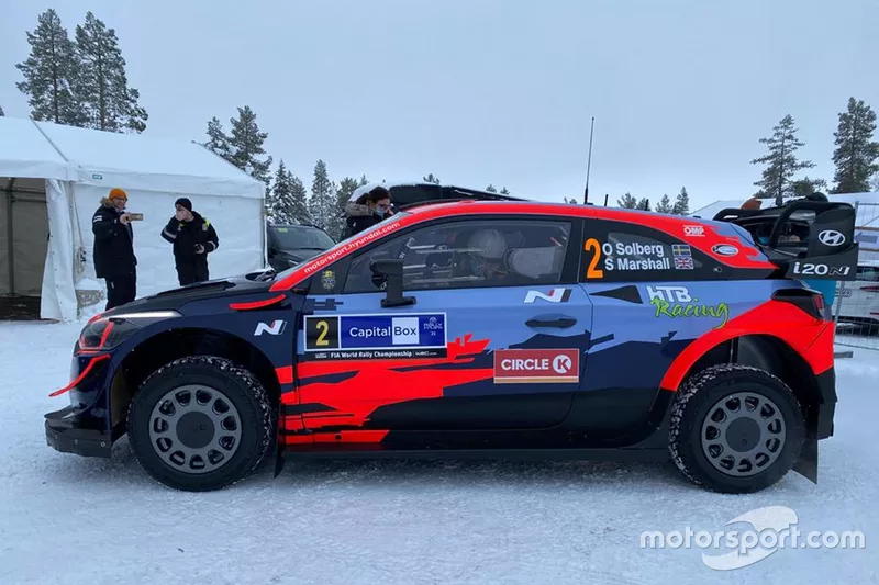 Oliver Solberg, Sebastian Marshall, Hyundai Motorsport, Hyundai i20