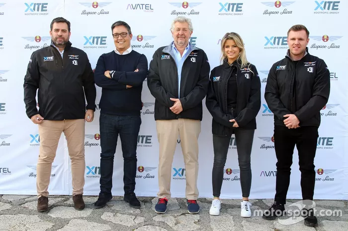 Sergio Martínez, CEO di Hispano Suiza, Miguel Suquè, presidente di Hispano Suiza, Christine Giampaoli, e Oliver Bennett, Presentazione Hispano Suiza Extreme E