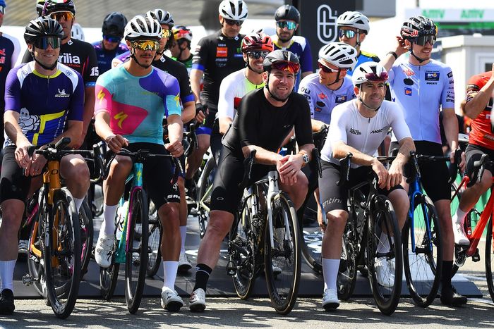 Mark Cavendish and MotoGP riders
