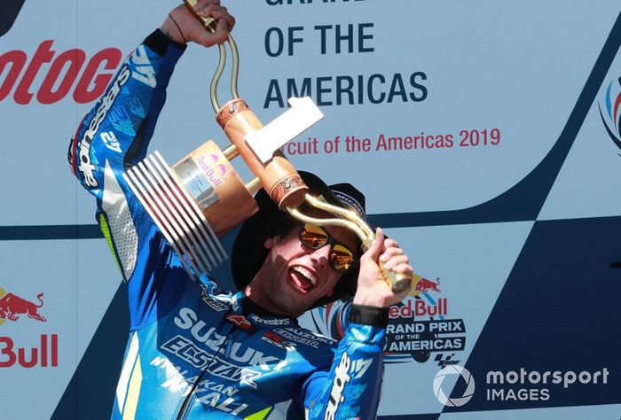 Podio: ganador, Alex Rins, Team Suzuki MotoGP