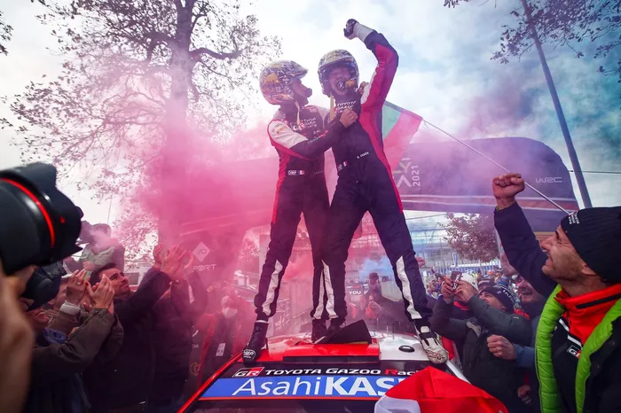 Ganador y campeón Sébastien Ogier, Julien Ingrassia, Toyota Gazoo Racing WRT Toyota Yaris WRC