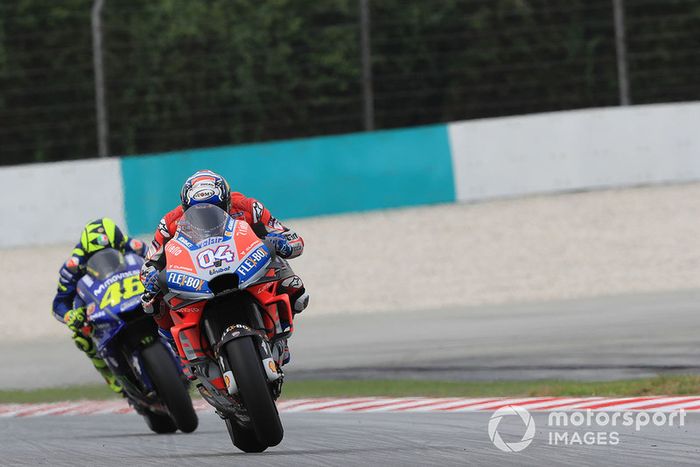 Andrea Dovizioso, Ducati Team, Valentino Rossi, Yamaha Factory Racing