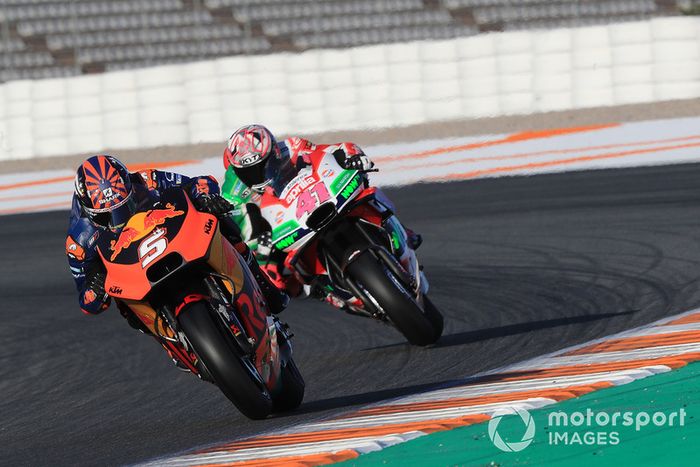Johann Zarco, Red Bull KTM Factory Racing, Aleix Espargaro, Aprilia Racing Team Gresini