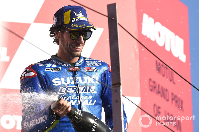 Подіум: третє місце Алекс Рінс, Team Suzuki MotoGP