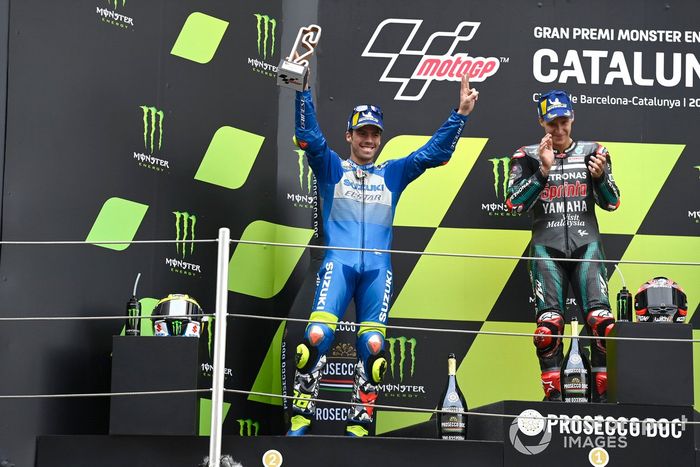Podio: segundo lugar Joan Mir, Team Suzuki MotoGP