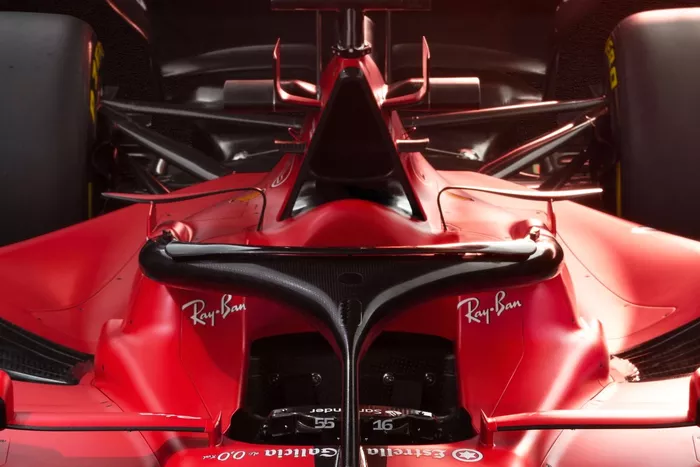 Ferrari SF-23. detalle cabina