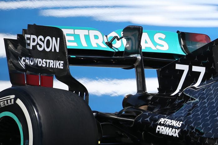 Valtteri Bottas, Mercedes F1 W11 detalle del alerón trasero