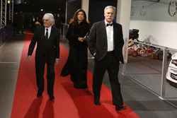 Bernie Ecclestone, wife Fabiana Flosi and Chase Carey