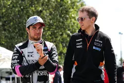 Sergio Perez, Sahara Force India F1 with Will Hings, Sahara Force India F1 Press Officer
