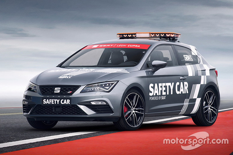 The new Seat Leon Cupra safety car