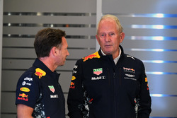 Christian Horner, Red Bull Racing Team Principal and Dr. Helmut Marko, Red Bull Motorsport Consultan