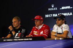 Valtteri Bottas, Mercedes AMG F1, Kimi Raikkonen, Ferrari and Felipe Massa, Williams in the Press Conference