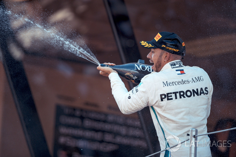 Ganador, Lewis Hamilton, Mercedes-AMG F1 celebra